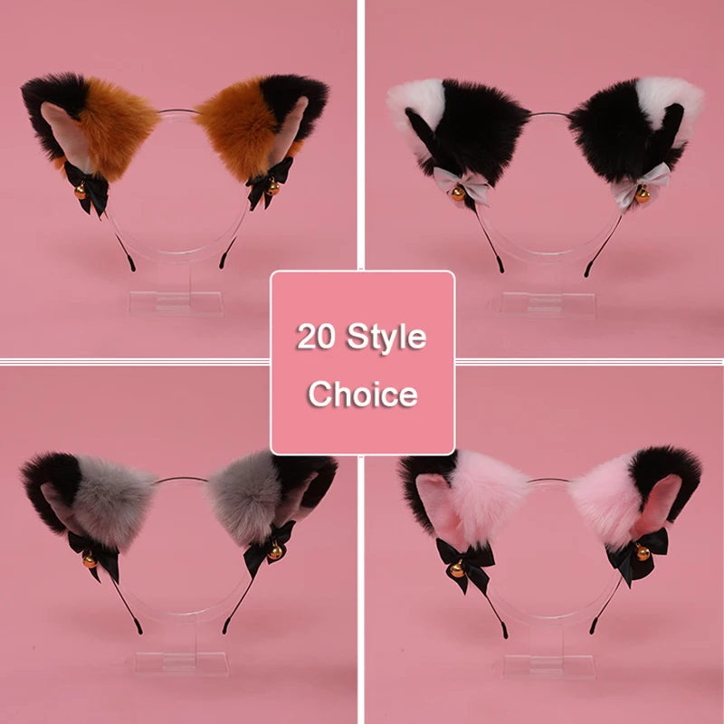 Lolita Cosplay Cat Ears Headband Hair Hoop Halloween Party Masquerade Costumes Props Wolf Fox Ears Plush Headpiece Girls Women
Lolita Cosplay Cat Ears Headband Hair Hoop Halloween Party Masquerade Costumes Props Wolf Fox Ears Plush Headpiece Girls Women