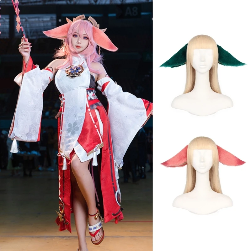 

Adult Teens Cosplay Anime Character Headband Plush Foxes Ear Hair Hoop Makeup Live Broadcast Cosplay Party Headpieces DropShip