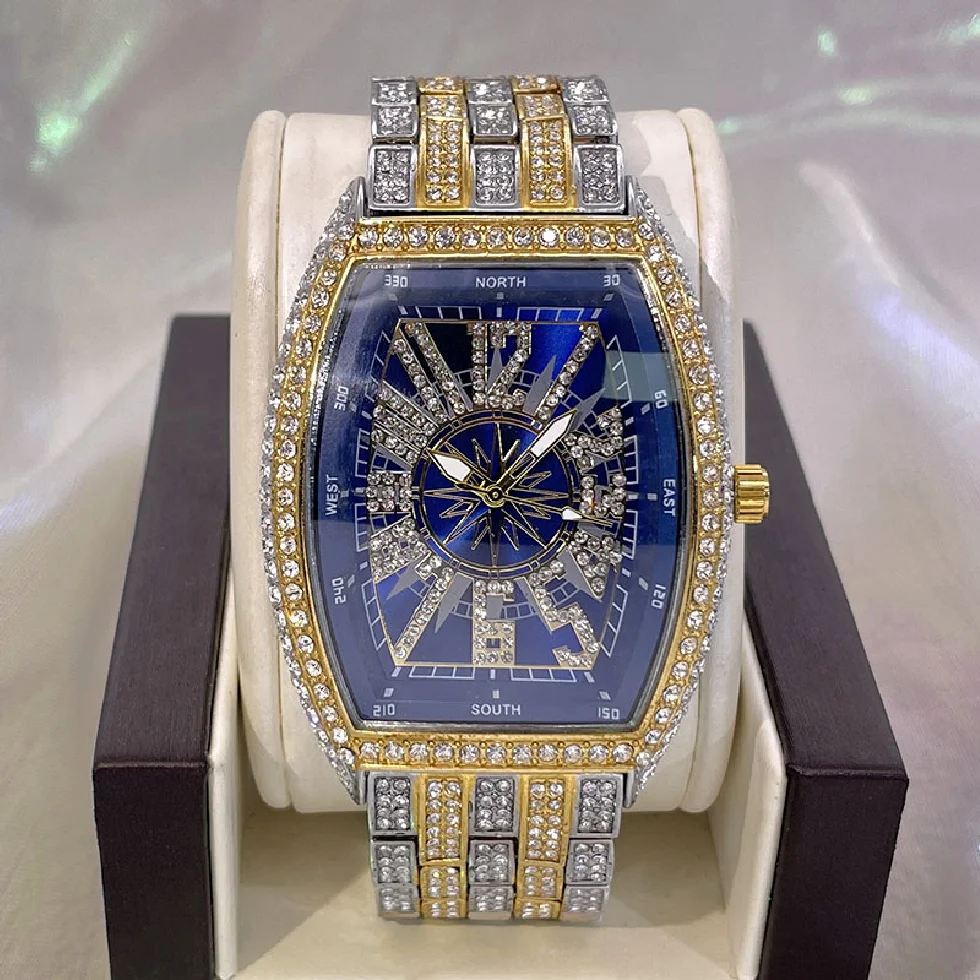Brand MISSFOX Gold Blue Fashion Watch Mens Hip Hop Full Diamond Waterproof Wristwatches Luminous Digital Clocks 2022 New Gift Ma
Brand MISSFOX Gold Blue Fashion Watch Mens Hip Hop Full Diamond Waterproof Wristwatches Luminous Digital Clocks 2022 New Gift Ma