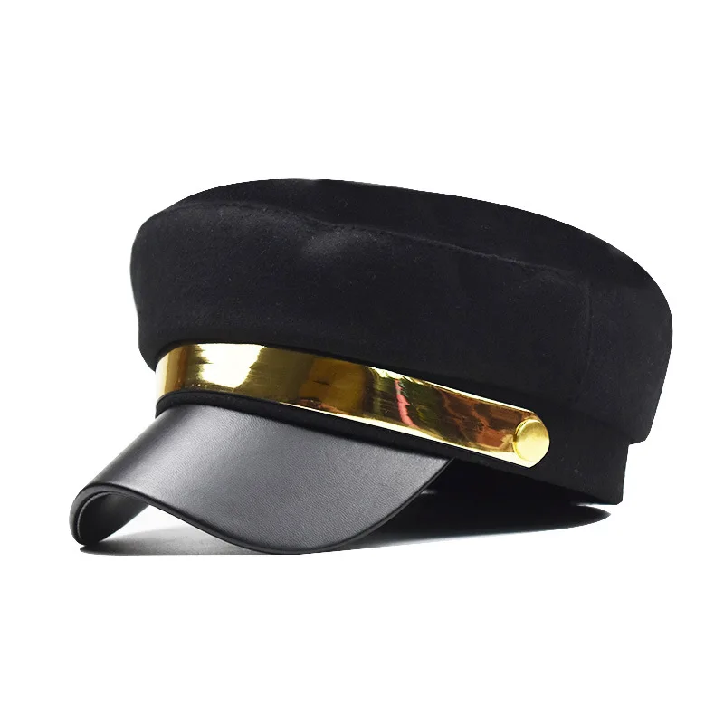 Autumn and Winter Fashion Beret Women Peaked Cap Metal Octagonal Hat British Retro Painter Hat
Autumn and Winter Fashion Beret Women Peaked Cap Metal Octagonal Hat British Retro Painter Hat