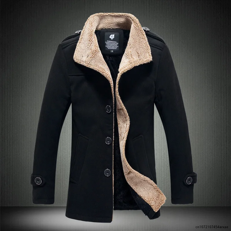 2023 winter men's large size long windbreaker Korean version of the tide Slim casual jacket British coat Thick Fleece Black
2023 winter men's large size long windbreaker Korean version of the tide Slim casual jacket British coat Thick Fleece Black