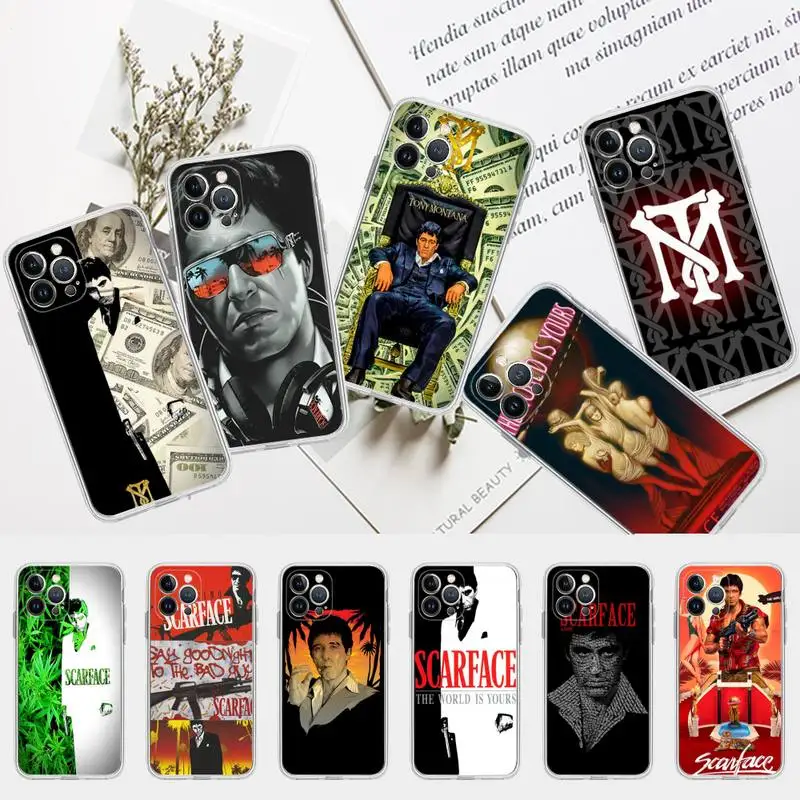Scarface Tony Montana Phone Case for iPhone 13 12 Mini 11 14 Pro Max Xs X Xr 7 8 Plus 6 6s Se 2022 silicone Cover
Scarface Tony Montana Phone Case for iPhone 13 12 Mini 11 14 Pro Max Xs X Xr 7 8 Plus 6 6s Se 2022 silicone Cover