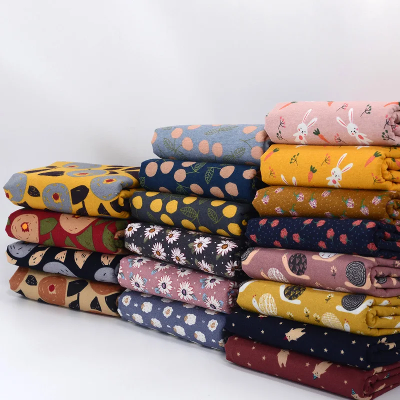 Cotton Brushed Fabric Cartoon Flowers for Sewing Autumn and Winter Handmade DIY Clothing Shirt by Half Meter
Cotton Brushed Fabric Cartoon Flowers for Sewing Autumn and Winter Handmade DIY Clothing Shirt by Half Meter