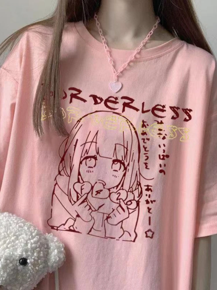 Vitality Girl Short-sleeved T-shirt 2022 Summer Japanese College Style Soft Girl Oversized Top Y2k Aesthetic Sweet Women Shirts
Vitality Girl Short-sleeved T-shirt 2022 Summer Japanese College Style Soft Girl Oversized Top Y2k Aesthetic Sweet Women Shirts