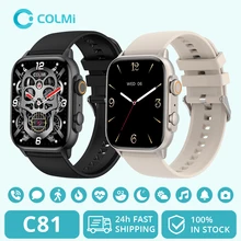 COLMI C81 2.0 AMOLED Smartwatch Support AOD, 100 Sports Modes, IP68 Waterproof Smart Watch Men Women PK Ultra Series 8