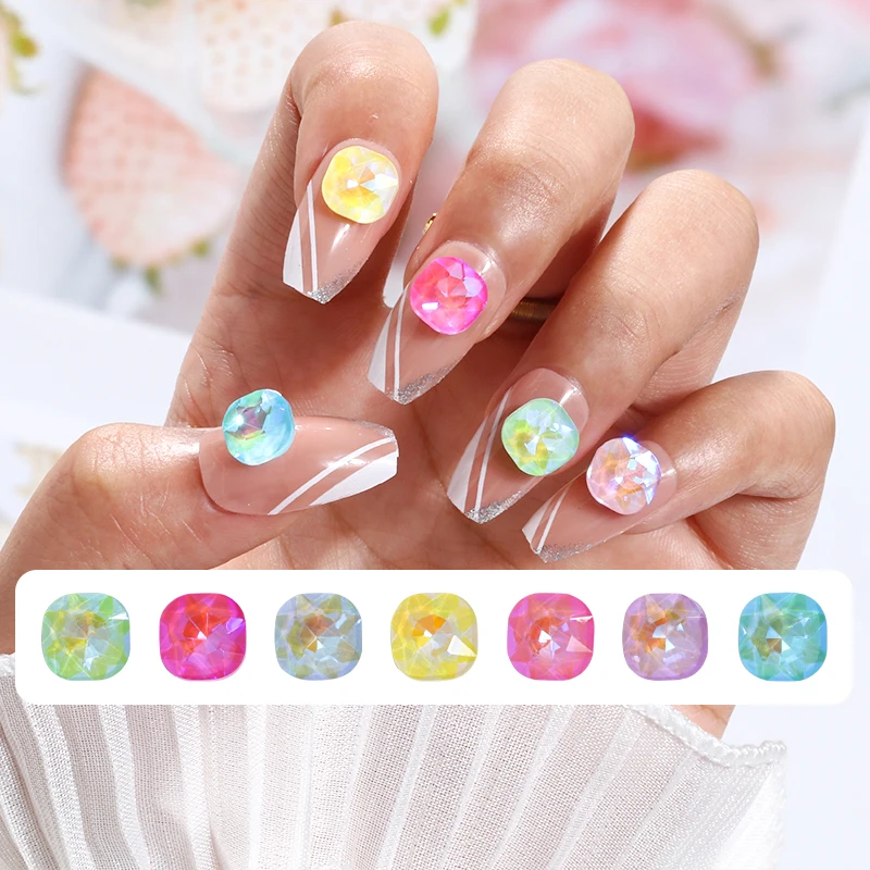Net Red The Same 8mm Mocha Fluorescent Fat Square Nail Tip Bottom Glass Diamond DIY Decorative Diamond Special Shaped Water
Net Red The Same 8mm Mocha Fluorescent Fat Square Nail Tip Bottom Glass Diamond DIY Decorative Diamond Special Shaped Water