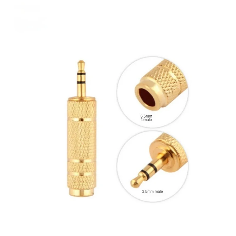 Gold Plated Adapter 3.5mm 1/8" Male To 6.5mm 1/4" Female Stereo Audio Jack Connector
Gold Plated Adapter 3.5mm 1/8" Male To 6.5mm 1/4" Female Stereo Audio Jack Connector