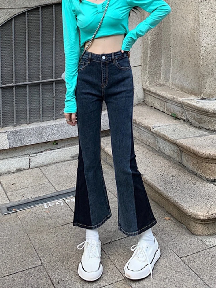 Fashion Women Vintage Flared Jeans High Waist Wide Leg Pants Stretch Korean Stretch Tight Washde Denim Trousers For Female
Fashion Women Vintage Flared Jeans High Waist Wide Leg Pants Stretch Korean Stretch Tight Washde Denim Trousers For Female