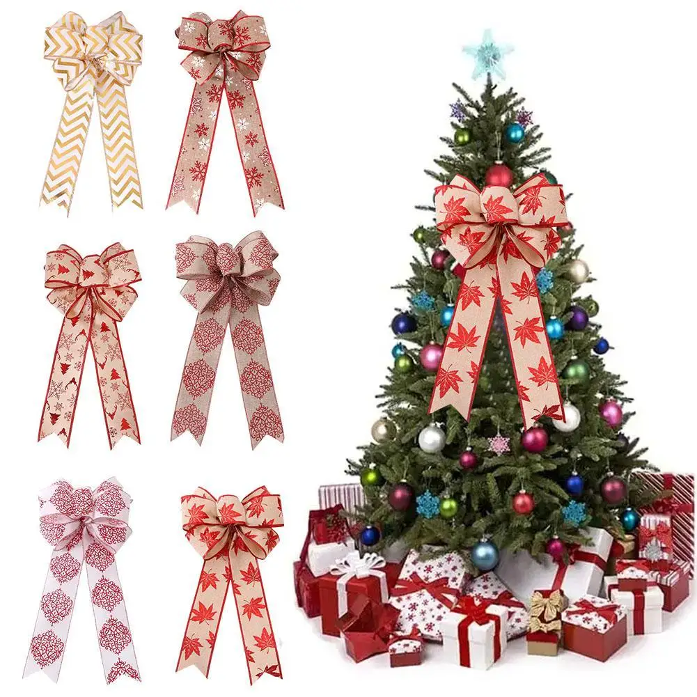 Big Christmas Tree Bows DIY Wreath Garland Ornaments 2023 Merry Christmas Decorations for Home 2024 New Year Linen Bowknot
Big Christmas Tree Bows DIY Wreath Garland Ornaments 2023 Merry Christmas Decorations for Home 2024 New Year Linen Bowknot
