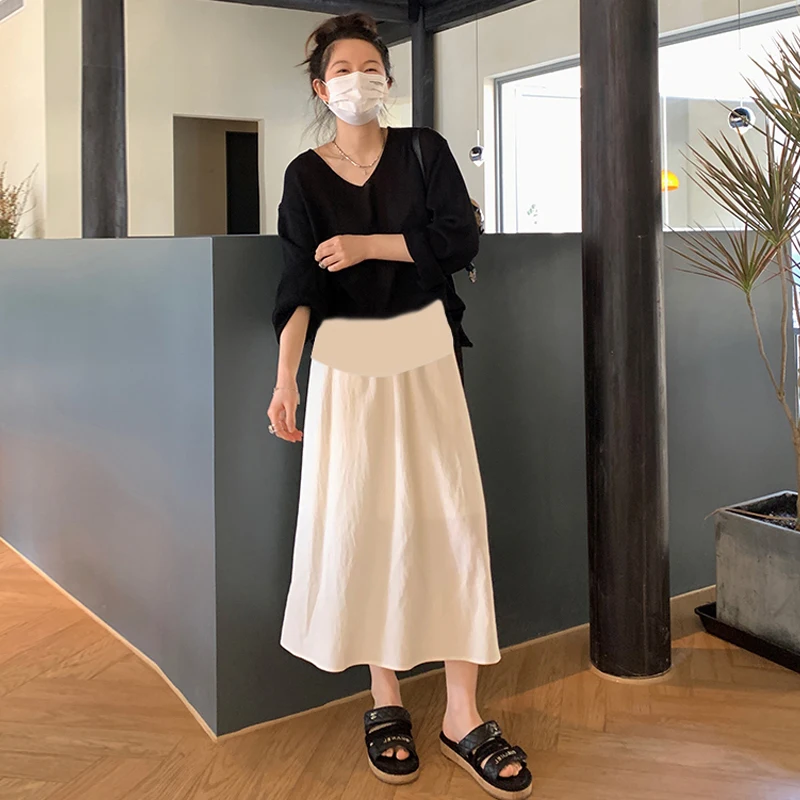852# Summer Casual Cotton Maternity Skirts Loose Elastic Waist Belly Clothes for Pregnant Women Pregnancy Bottoms
852# Summer Casual Cotton Maternity Skirts Loose Elastic Waist Belly Clothes for Pregnant Women Pregnancy Bottoms