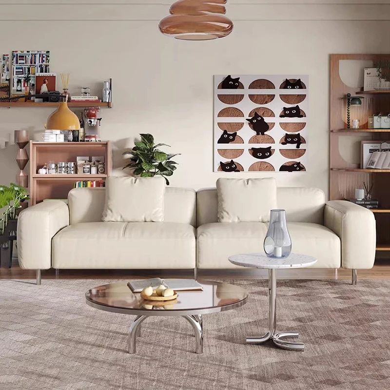

Современные кожаные диваны для гостиной, современные секционные диваны, ленивые скандинавские мобайки для дома, итальянская мебель DWH