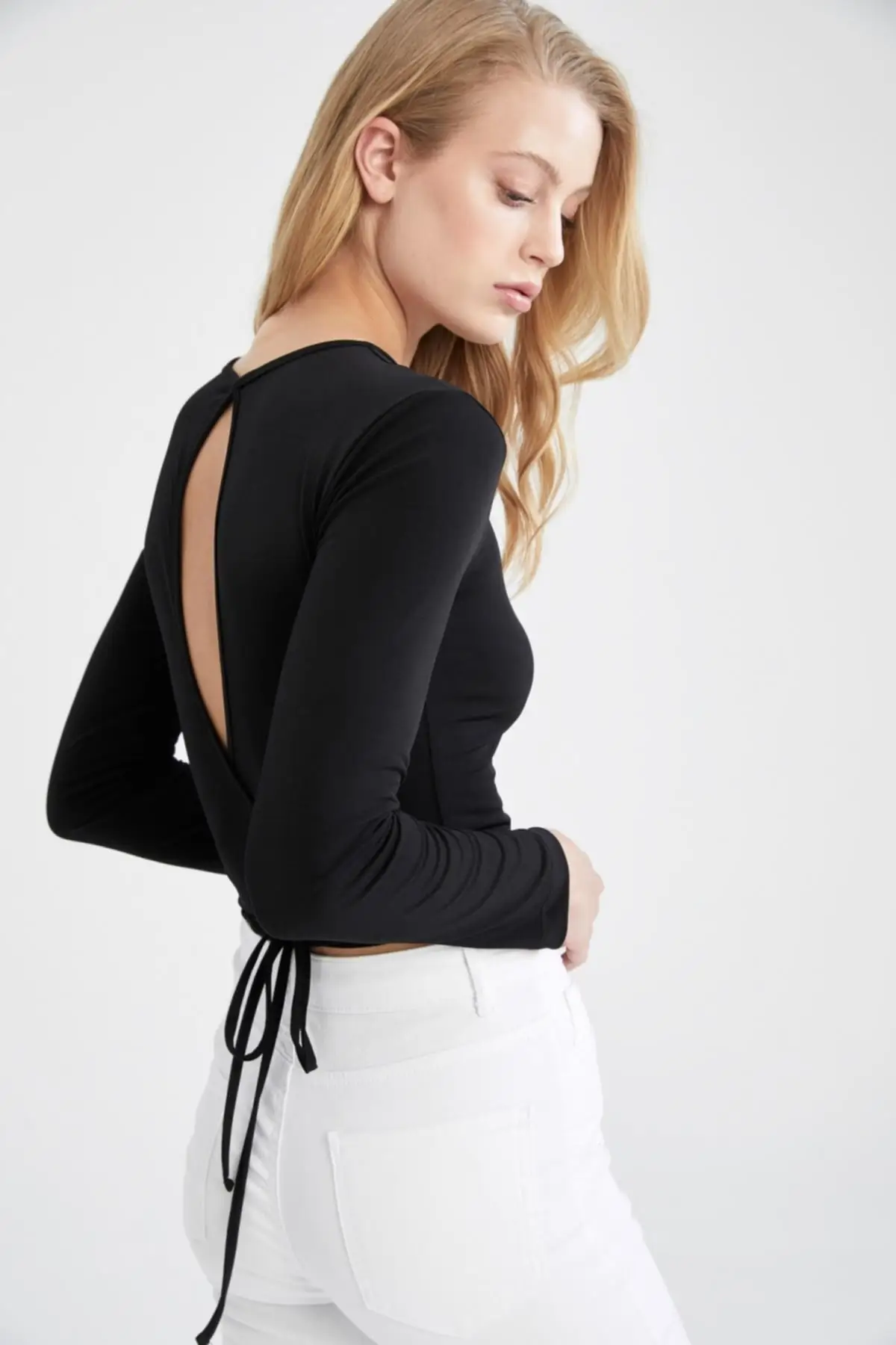 Women's Summer Crop Top Blouse Slim Fit Crew Neck Waist Tie Detailed Crop Long Sleeve Blouse Fashion Clothes
Women's Summer Crop Top Blouse Slim Fit Crew Neck Waist Tie Detailed Crop Long Sleeve Blouse Fashion Clothes