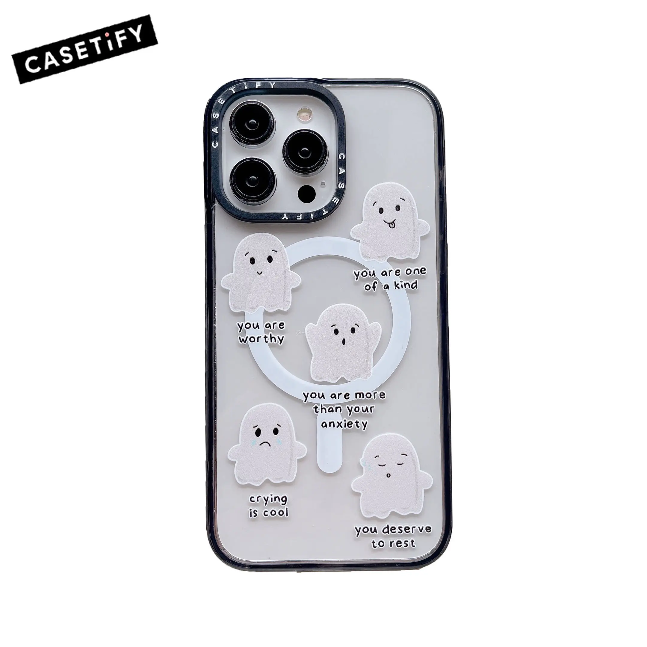 

CASETIFY Ghost Magnetic Magsafe Wireless Charging Cases for IPhone 11 12 12PM 13Pro 14PM Case Shockproof Hard Cover D0322
