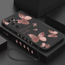 Butterfly Flower Case For Samsung Galaxy S22 S21 S10 S10e S20 Plus Silicone Cover For Galaxy S22 S20 s23 S21 Ultra 21 fe 5g Case