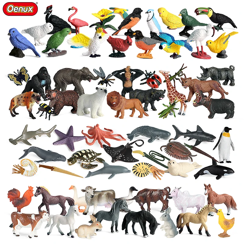 Oenux Miniature Brinquedo Wild Sealife Farm Dinosaur Animals Model Set Action Figures Figurine Zoo Cute Education Kids Toy Gift
Oenux Miniature Brinquedo Wild Sealife Farm Dinosaur Animals Model Set Action Figures Figurine Zoo Cute Education Kids Toy Gift