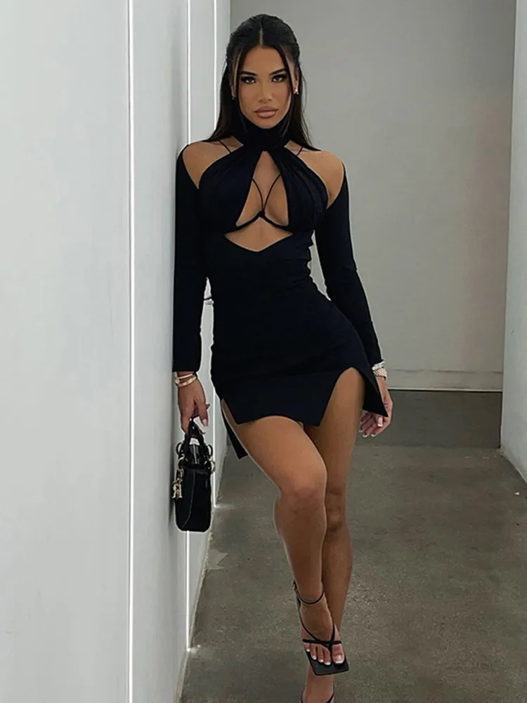 GGBAOFAN Women Hot Black Cut Out Mini Dress Party Club Outfits Women Sexy Long Sleeve Slit Bodycon Dresses Vestido Clothes
GGBAOFAN Women Hot Black Cut Out Mini Dress Party Club Outfits Women Sexy Long Sleeve Slit Bodycon Dresses Vestido Clothes