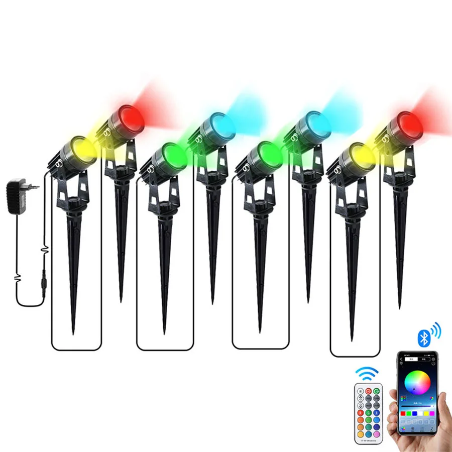 Уличный умный Ландшафтный RGB прожектор, водонепроницаемый светодиодный светильник с дистанционным управлением через приложение для сада, патио, газона, украшения дорожек
Уличный умный Ландшафтный RGB прожектор, водонепроницаемый светодиодный светильник с дистанционным управлением через приложение для сада, патио, газона, украшения дорожек