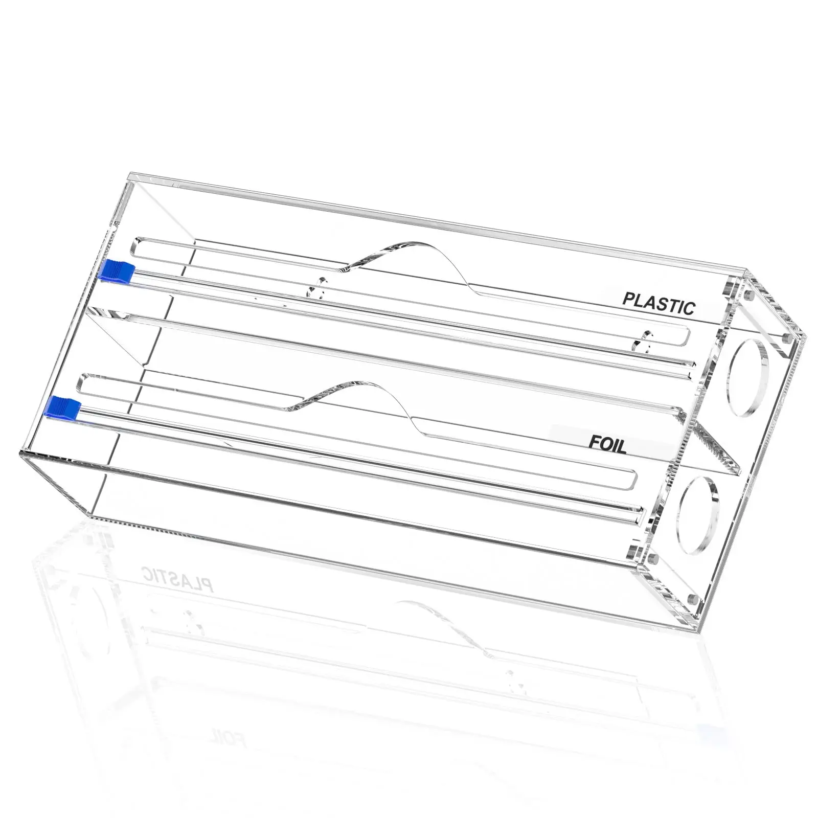 Clear Wrap Dispenser, NPPLUS Acrylic Foil Dispenser Plastic Wrap, Aluminum Foil and Wax Paper Organizer Holder for Kitchen
Clear Wrap Dispenser, NPPLUS Acrylic Foil Dispenser Plastic Wrap, Aluminum Foil and Wax Paper Organizer Holder for Kitchen