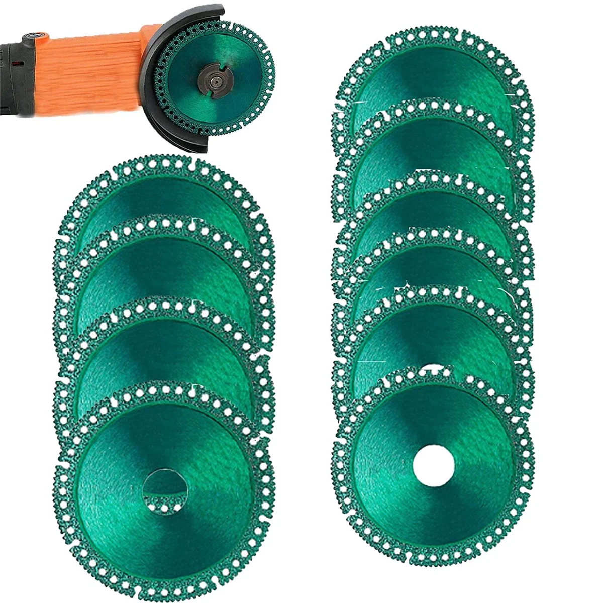 

Неразрушаемый диск для шлифовальной машины, неразрушаемый режущий диск, композитное многофункциональное режущее полотно пилы (10 шт.)