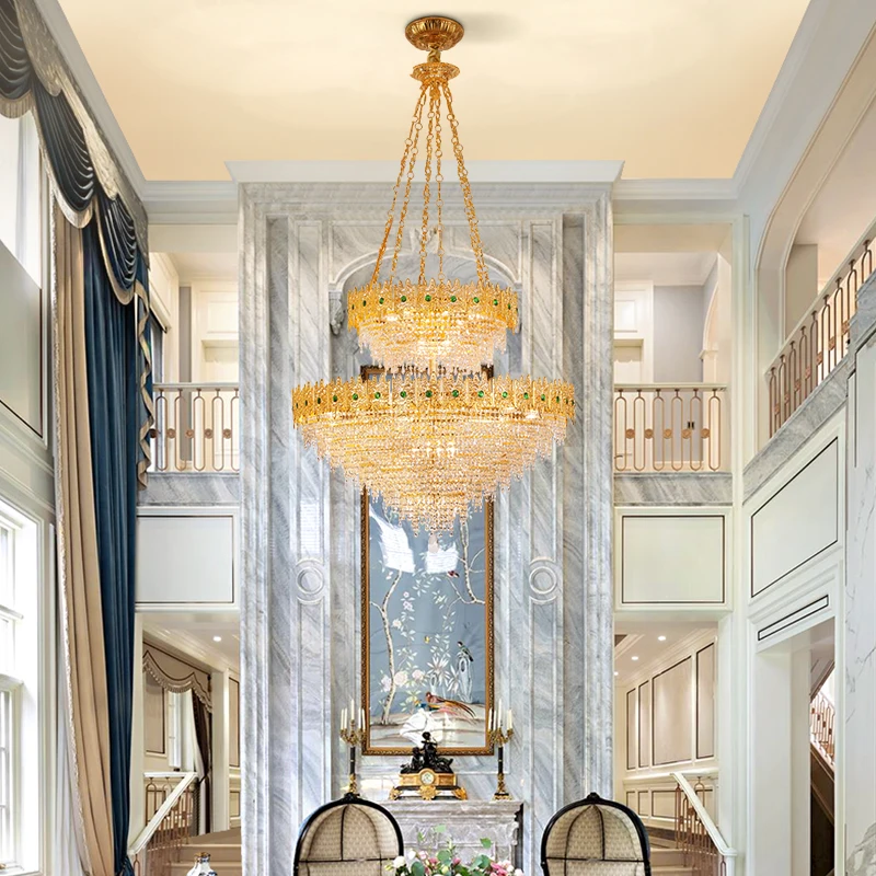 DINGFAN French Living Room Hotel Project Interior Decoration LED Chandelier Crystal Large Chandelier
DINGFAN French Living Room Hotel Project Interior Decoration LED Chandelier Crystal Large Chandelier