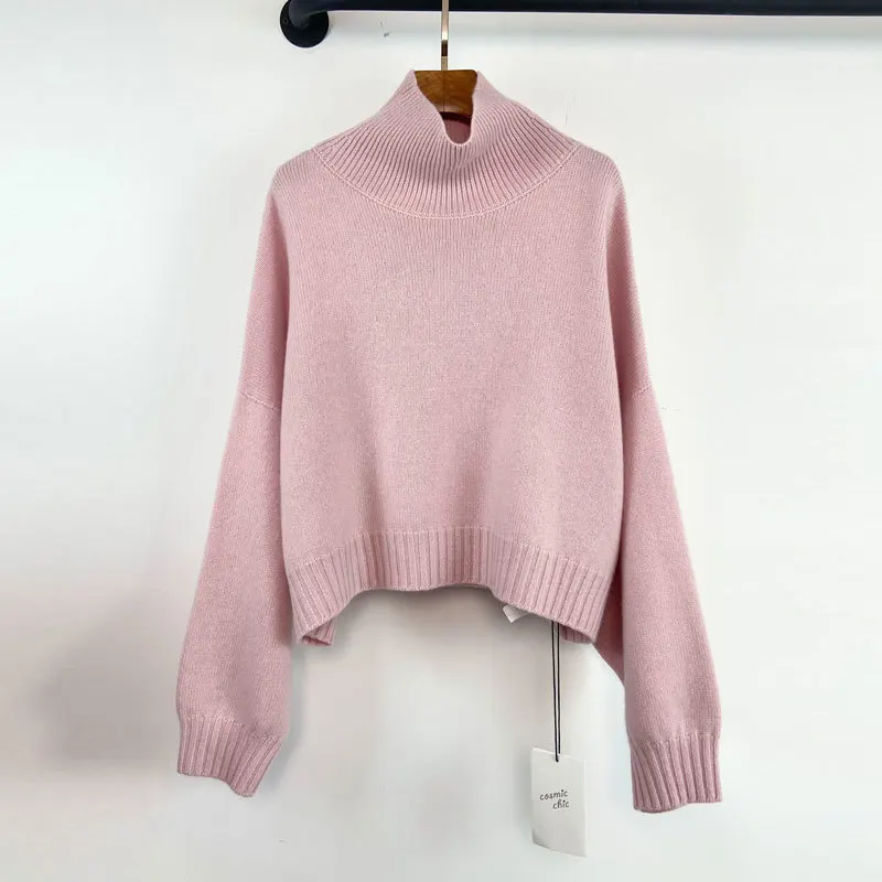 22New 100%Cashmere Loose Pullovers Fashion Runway High Collar Embroidered Solid Sweater Elegant Casual Long Sleeve Women Clothes
22New 100%Cashmere Loose Pullovers Fashion Runway High Collar Embroidered Solid Sweater Elegant Casual Long Sleeve Women Clothes