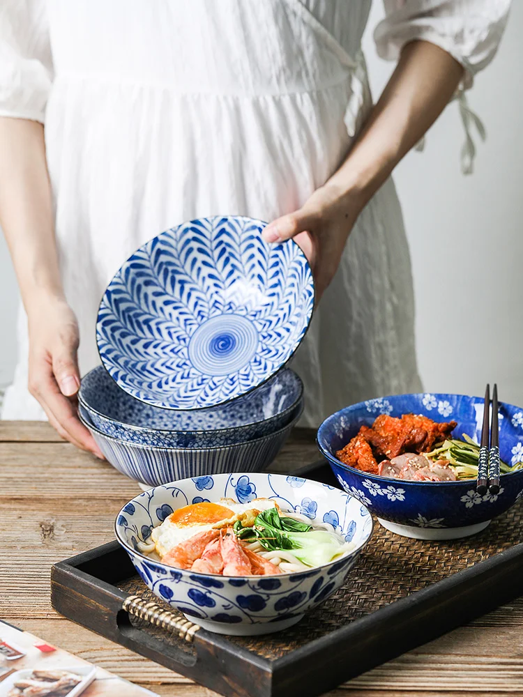 1 PC Japanese Large Bowl Rice Soup Noodle Salad Ceramic Underglaze Exquisite Household Made in Japan
1 PC Japanese Large Bowl Rice Soup Noodle Salad Ceramic Underglaze Exquisite Household Made in Japan