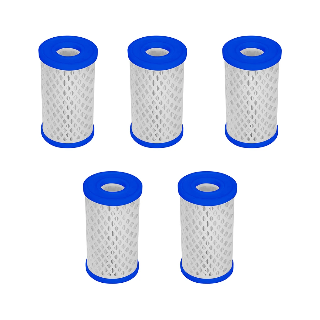 

5Pcs Spa Pool Filter Cartridges Circulating PVC Filtration Convenient Replacement Premium Compact Lightweight Accessories