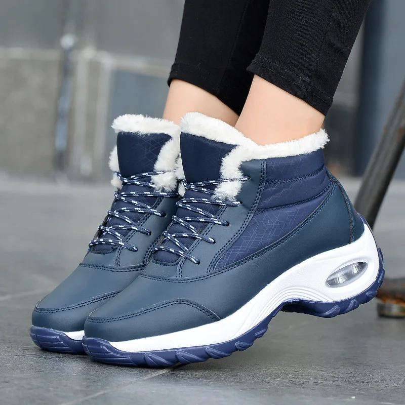 Women Ankle Plush Snow Boots Lace Up Winter Thick Warm Shoes Waterproof Outdoor Ladies Casual Sneakers Fur Snow Shoes for Women
Women Ankle Plush Snow Boots Lace Up Winter Thick Warm Shoes Waterproof Outdoor Ladies Casual Sneakers Fur Snow Shoes for Women