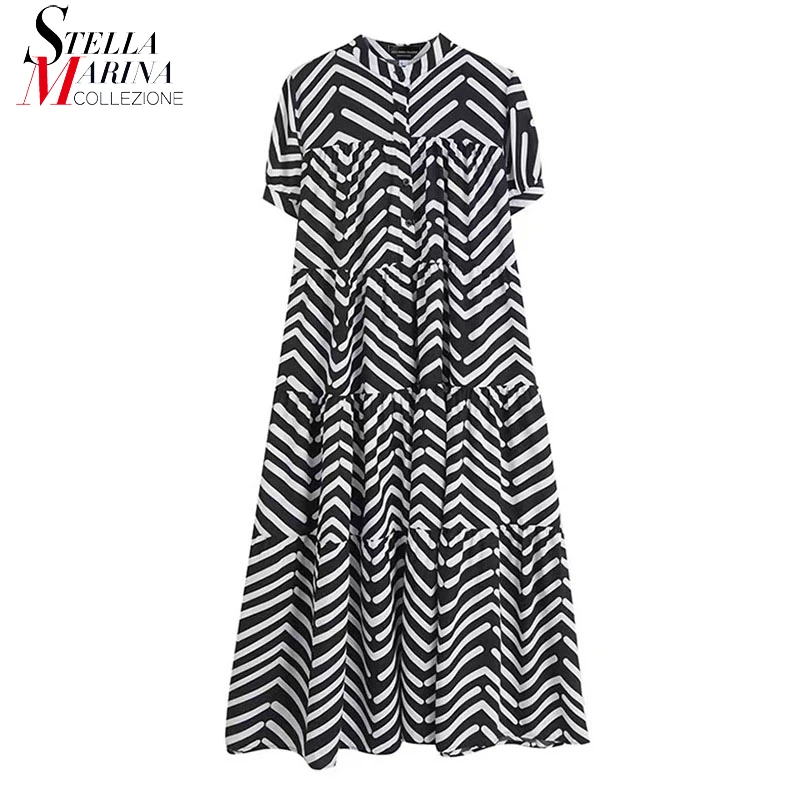 Stand Collar Ankle Length New Summer Geometric Printed Shirt Dress Short-Sleeve Loose Fit Girls Cute Holiday Streetwear MJQ2023
Stand Collar Ankle Length New Summer Geometric Printed Shirt Dress Short-Sleeve Loose Fit Girls Cute Holiday Streetwear MJQ2023