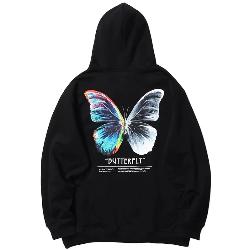 Mens Fashion Pullover Tops Butterfly Print Hoodies Sweatshirts Streetwear Hip Hop Harajuku Casual Hooded Sweat Shirts
Mens Fashion Pullover Tops Butterfly Print Hoodies Sweatshirts Streetwear Hip Hop Harajuku Casual Hooded Sweat Shirts