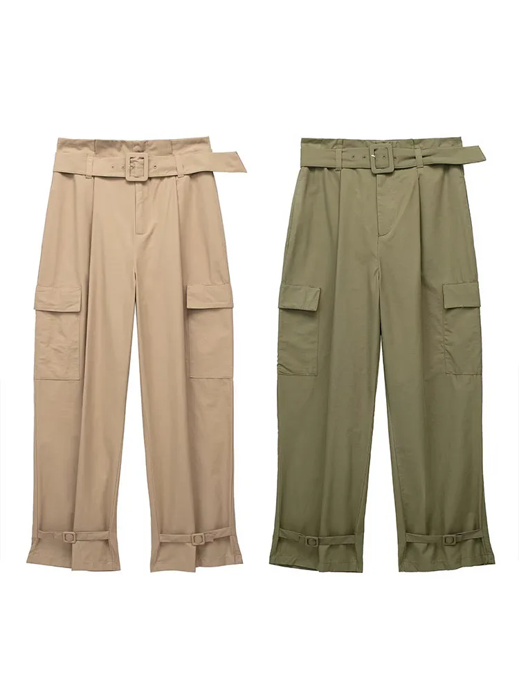 PB&ZA Women 2023 New Summer Fashion Crowd Pants with Belt Vintage Pocket High Waist All-match Casual Chic Female Trousers Mujer
PB&ZA Women 2023 New Summer Fashion Crowd Pants with Belt Vintage Pocket High Waist All-match Casual Chic Female Trousers Mujer