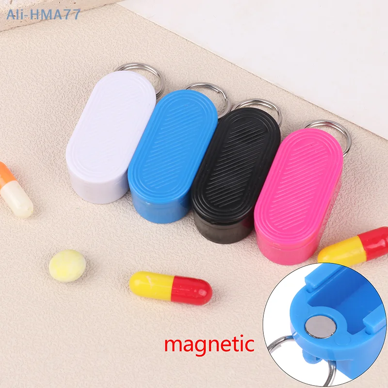 

Пластиковый брелок-держатель для таблеток, влагостойкий контейнер для хранения, органайзер, капсула для таблеток, ежедневный диспенсер для лекарств