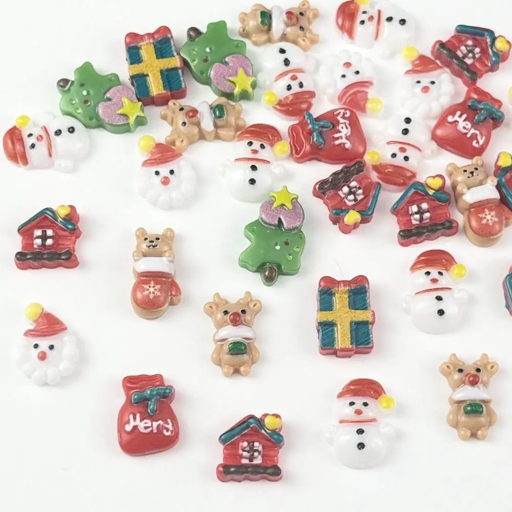 20 шт., декоративные ногти в виде Санта-Клауса 
20 шт., декоративные ногти в виде Санта-Клауса