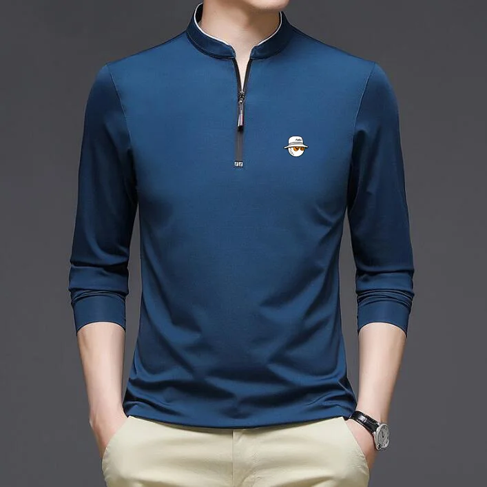 Autumn Golf Clothing Men's Long Sleeved Top Outdoor Sports Leisure Loose Bottomed Polo Shirt Half Zip Breathable Men's T-shirt
Autumn Golf Clothing Men's Long Sleeved Top Outdoor Sports Leisure Loose Bottomed Polo Shirt Half Zip Breathable Men's T-shirt