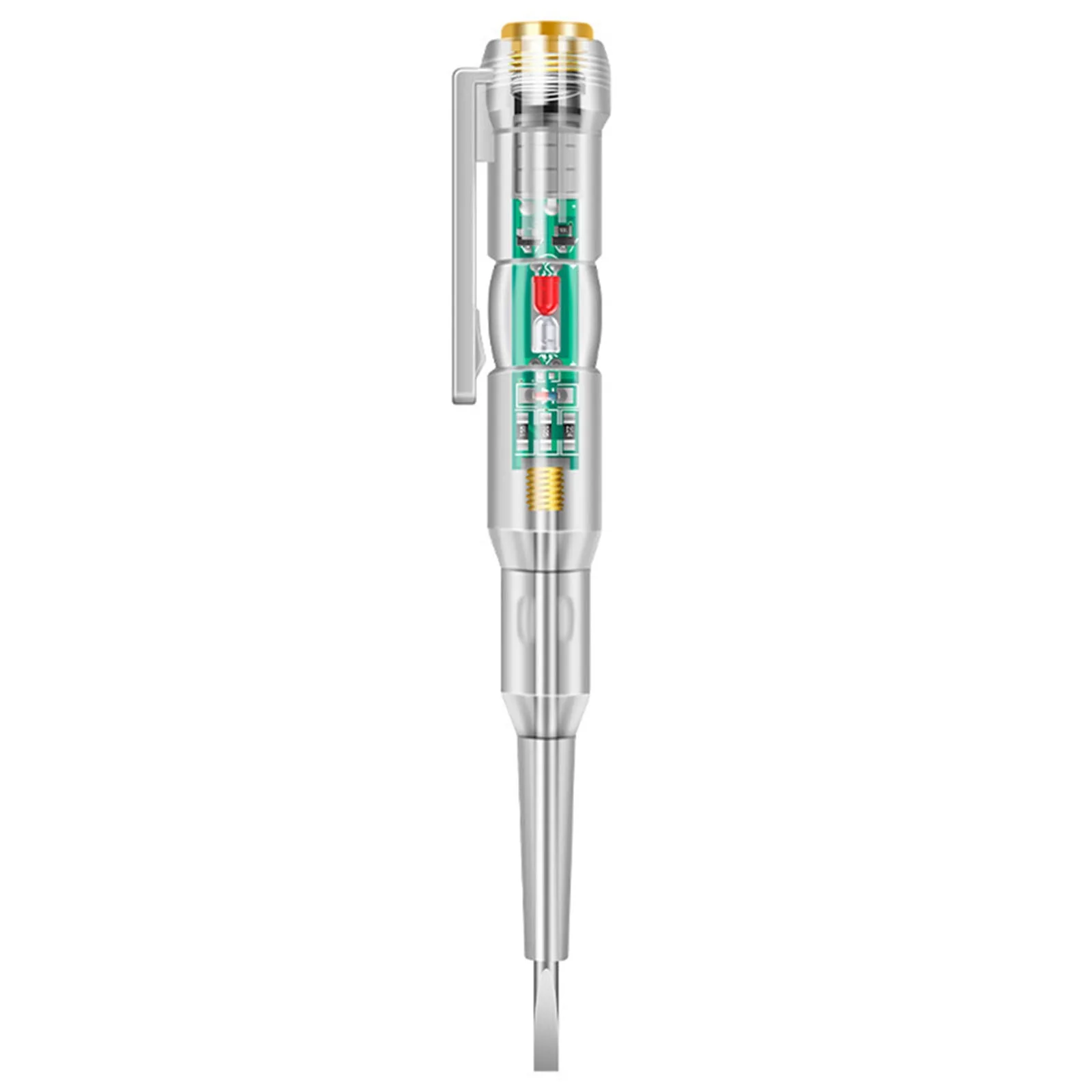 Pen Test Pen And If It Is Not On Everywhere Green Light The LED Voltage 24V~250V 140.8mm X 21.3mm 23.2 Grams Durable
Pen Test Pen And If It Is Not On Everywhere Green Light The LED Voltage 24V~250V 140.8mm X 21.3mm 23.2 Grams Durable