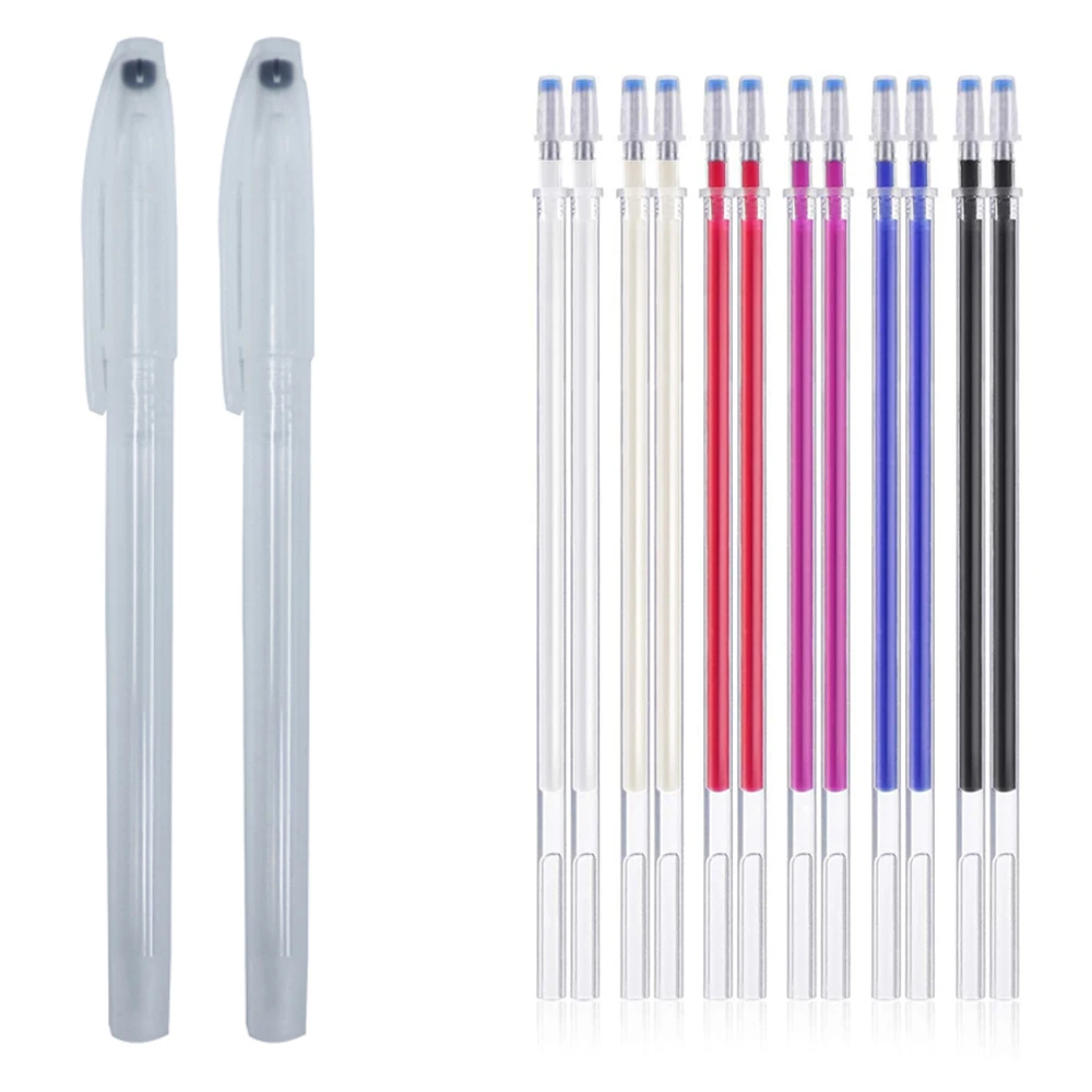 17Pcs Fabric Marker Pen Heat Erasable Pens Refill Rod DIY Patchwork Dressmaking High Temperature Disappearing Washable Handle
17Pcs Fabric Marker Pen Heat Erasable Pens Refill Rod DIY Patchwork Dressmaking High Temperature Disappearing Washable Handle