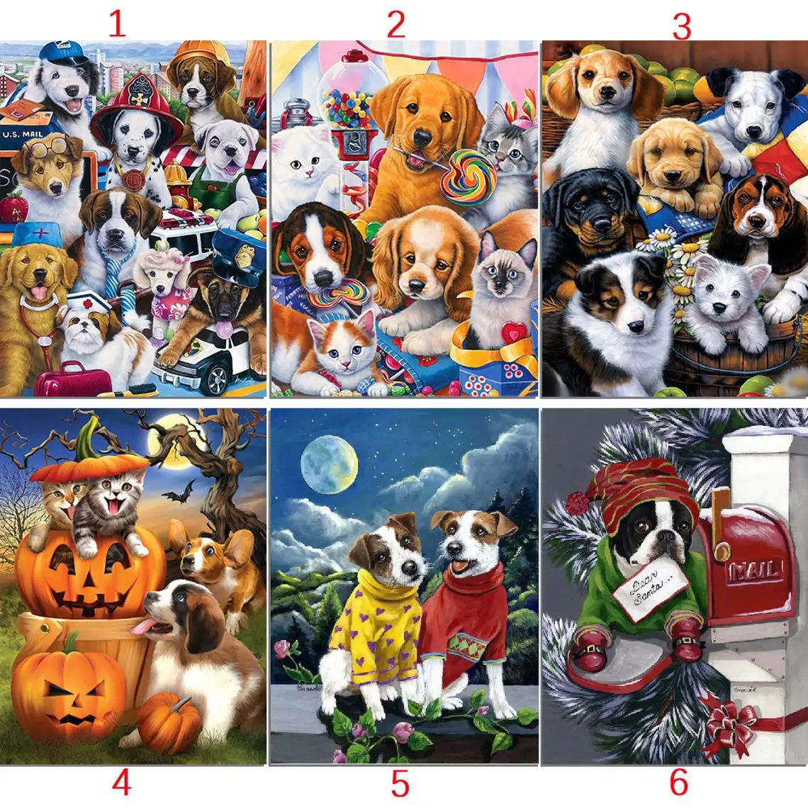 5D Diamond Embroidered Dog Cartoon Animal Diamond Painting Set Cross Stitch Mosaic Home Decoration Christmas Gift
5D Diamond Embroidered Dog Cartoon Animal Diamond Painting Set Cross Stitch Mosaic Home Decoration Christmas Gift