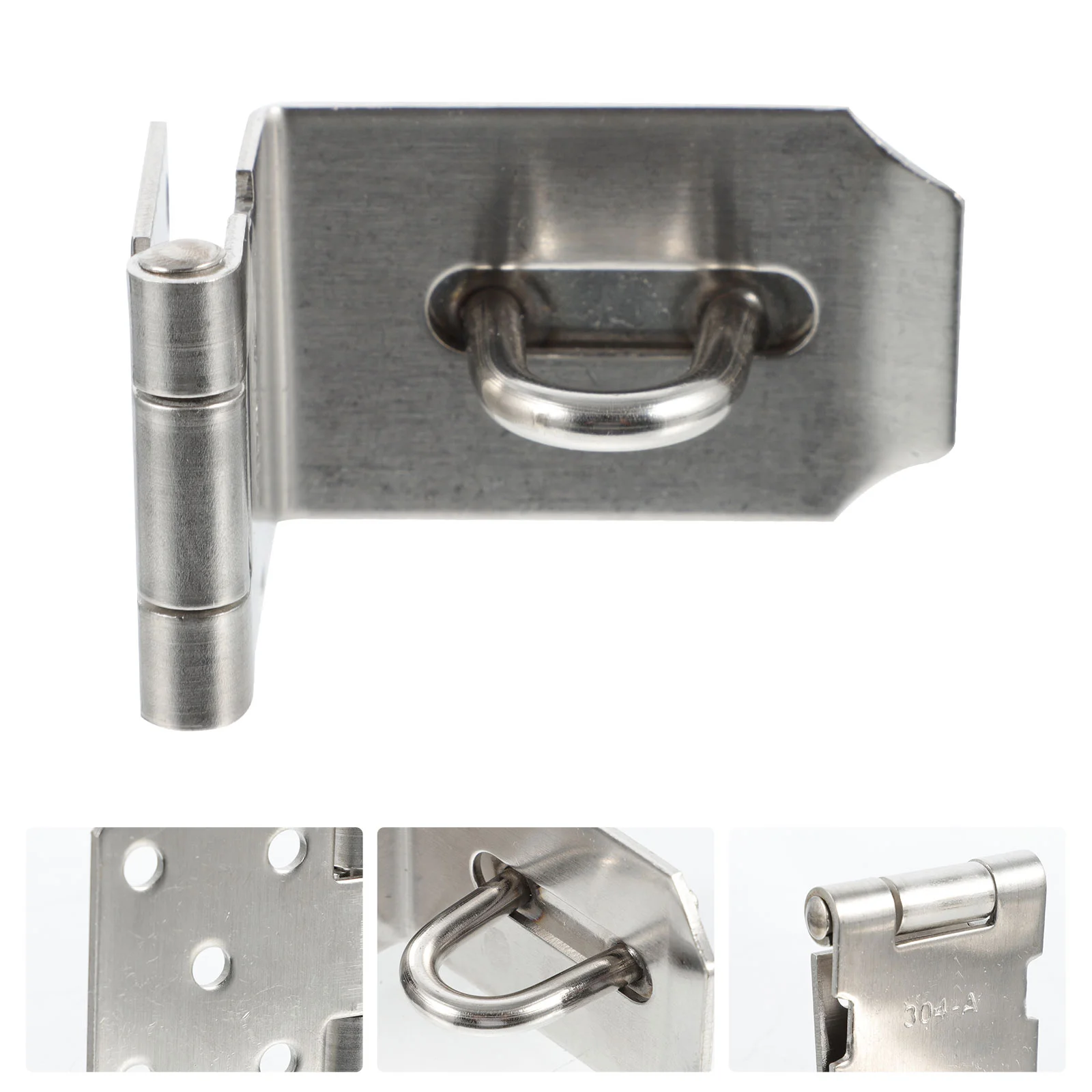 Lock The Door Household Accessory Safety Padlock Hasp Right Angle Buckle Latch Cabinet Furniture Clasp Stainless Steel Staples
Lock The Door Household Accessory Safety Padlock Hasp Right Angle Buckle Latch Cabinet Furniture Clasp Stainless Steel Staples