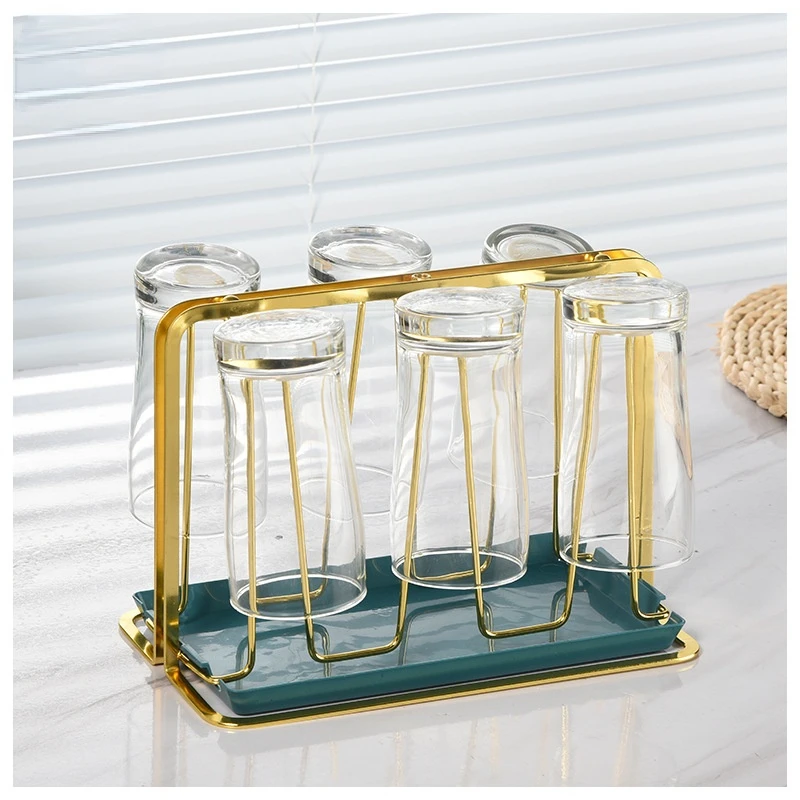 Drip Cup Rack with Tray Light Luxury Household Glass and Water Cup Rack Kitchen Living Room Tea Cup Upside Down Storage Rack
Drip Cup Rack with Tray Light Luxury Household Glass and Water Cup Rack Kitchen Living Room Tea Cup Upside Down Storage Rack