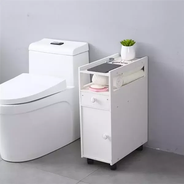 Bathroom cabinet three-dimensional gap narrow shelf freestanding cabinet (22x45x63cm)
Bathroom cabinet three-dimensional gap narrow shelf freestanding cabinet (22x45x63cm)