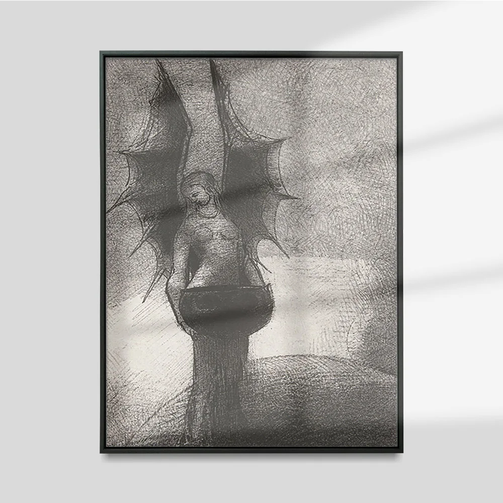 Delirium Symbolist Art Black White Print Poster Demon Vintage Canvas Painting Religion Wall Stickers Decor
Delirium Symbolist Art Black White Print Poster Demon Vintage Canvas Painting Religion Wall Stickers Decor