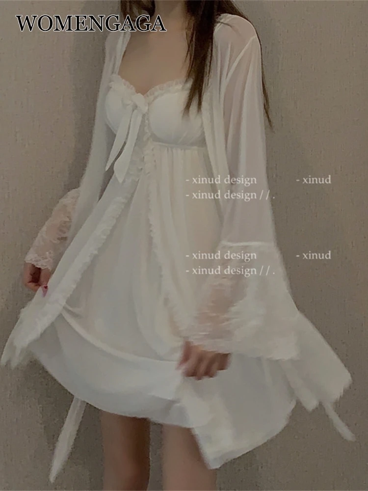 WOMENGAGA Hotel Holiday Retro Court Goddess Summer Japanese Mesh Lace Transparent Tank Mini Dress Dresses White Korean O3WY
WOMENGAGA Hotel Holiday Retro Court Goddess Summer Japanese Mesh Lace Transparent Tank Mini Dress Dresses White Korean O3WY