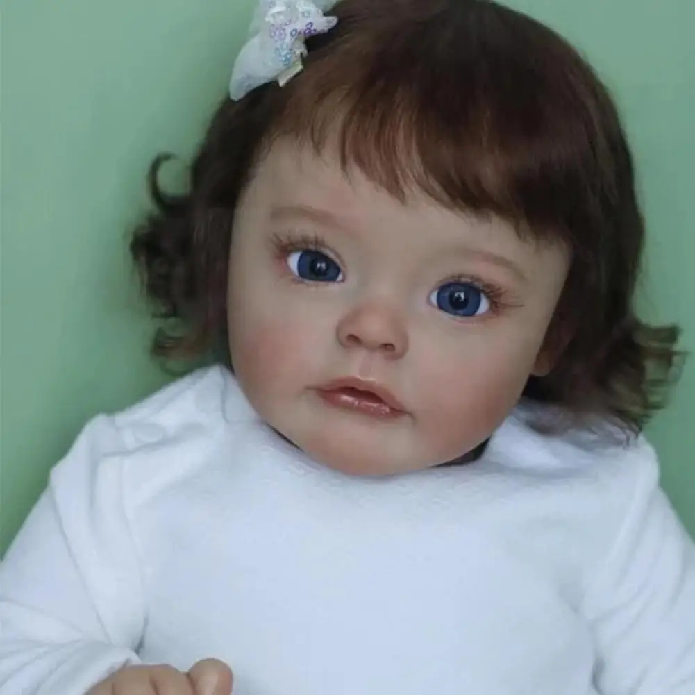 60cm Top Quality Real Baby Size Reborn Sue-sue 3 Month Hand-detailed Hand Brown 3d Skin Tone Hair Rooted Painting E7t1
60cm Top Quality Real Baby Size Reborn Sue-sue 3 Month Hand-detailed Hand Brown 3d Skin Tone Hair Rooted Painting E7t1