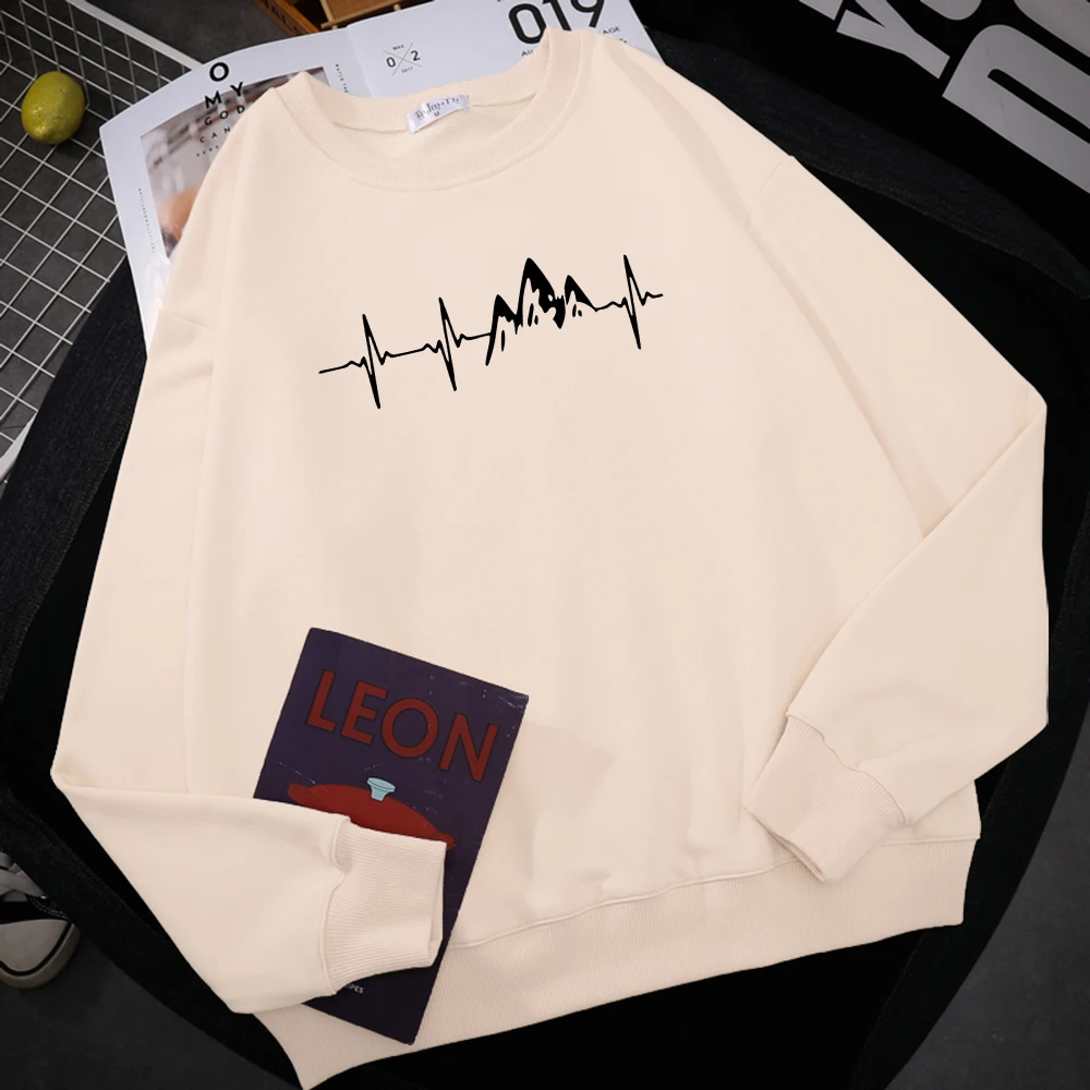 Funny Mountain Ecg Printing Hoody Men's Simple Oversize Sweatshirt Autumn Warm Fleece Hooded Hipster Soft Female Streetwear
Funny Mountain Ecg Printing Hoody Men's Simple Oversize Sweatshirt Autumn Warm Fleece Hooded Hipster Soft Female Streetwear