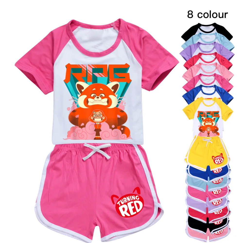 2022 New Summer Disney Turning Red Boys and Girls T-shirt Tops Shorts Cotton Loose Clothes Fashion Kids 2 Pyjamas Set
2022 New Summer Disney Turning Red Boys and Girls T-shirt Tops Shorts Cotton Loose Clothes Fashion Kids 2 Pyjamas Set