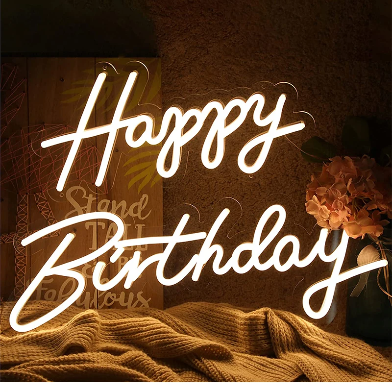 Happy Birthday Neon Light Signs for Bedroom Large Led Lights For Birthday Party Indoor Or Outdoor Night Party Light Great Gift
Happy Birthday Neon Light Signs for Bedroom Large Led Lights For Birthday Party Indoor Or Outdoor Night Party Light Great Gift
