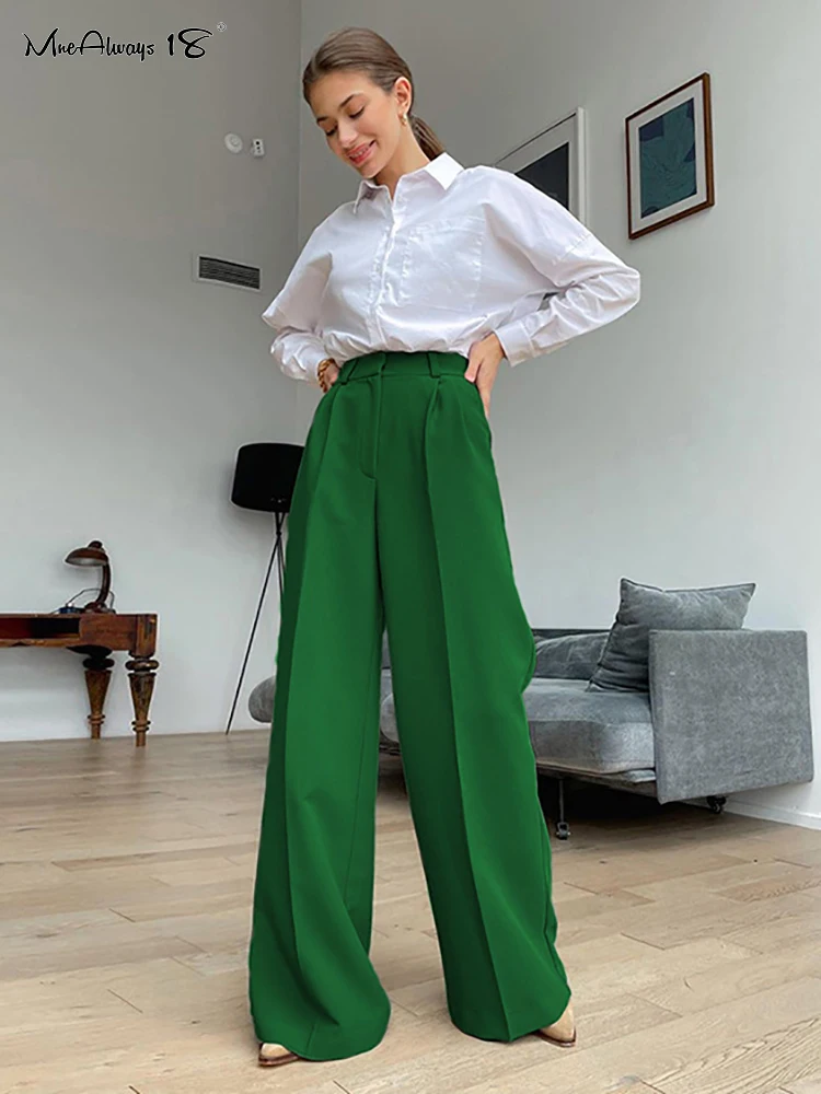 Mnealways18 Classy Formal Trousers Women Floor-Length Wide Legs Office Pants Ladies Loose Fit Trousers Work Palazzo Pants 2022
Mnealways18 Classy Formal Trousers Women Floor-Length Wide Legs Office Pants Ladies Loose Fit Trousers Work Palazzo Pants 2022