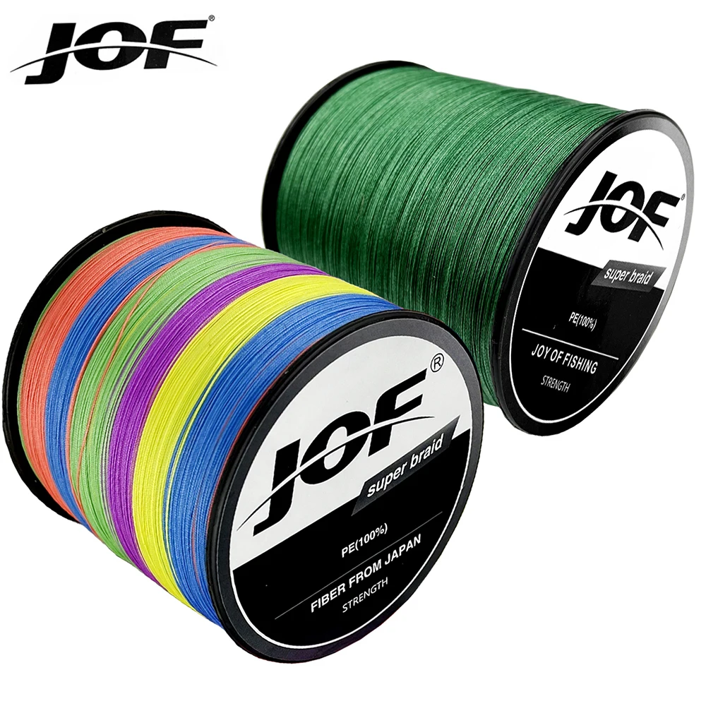 JOF Strong PE Braid 12/9/8 Strands Fishing Line 500M High Quality Multifilament Durable Fishing Wire 18-135lb
JOF Strong PE Braid 12/9/8 Strands Fishing Line 500M High Quality Multifilament Durable Fishing Wire 18-135lb