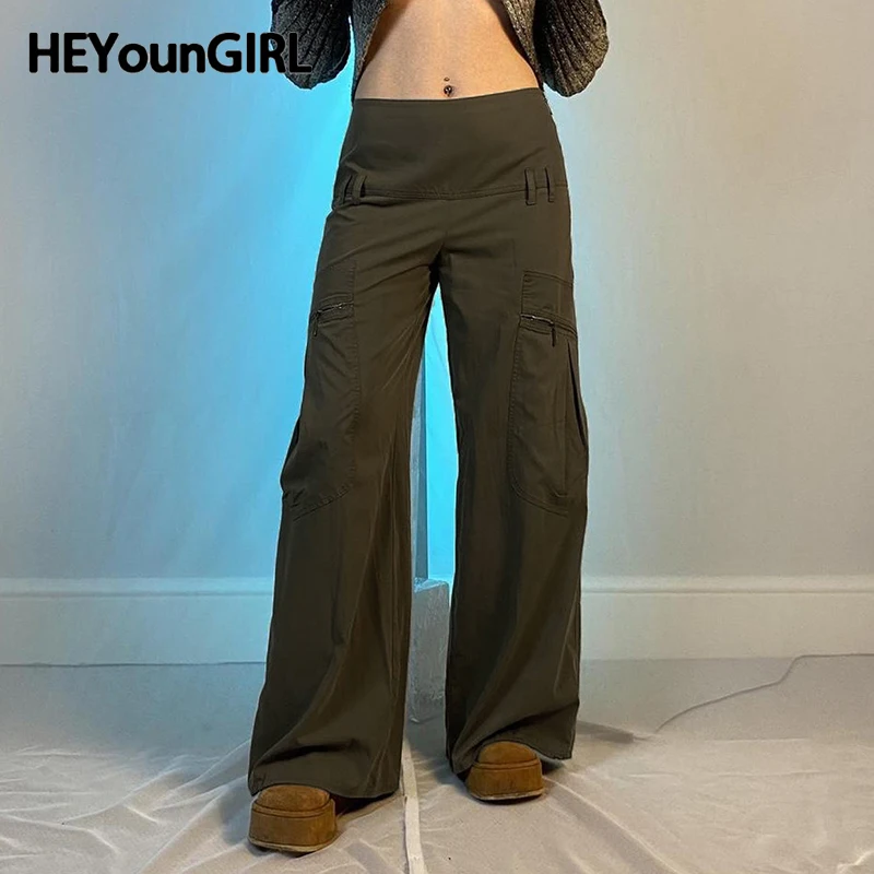 HEYounGIRL Y2K Cargo Pants Women Streetwear Vintage Zipper Pockets Wide Leg Pants Korean Fashion Hip Hop Sweatpants Harajuku 
HEYounGIRL Y2K Cargo Pants Women Streetwear Vintage Zipper Pockets Wide Leg Pants Korean Fashion Hip Hop Sweatpants Harajuku