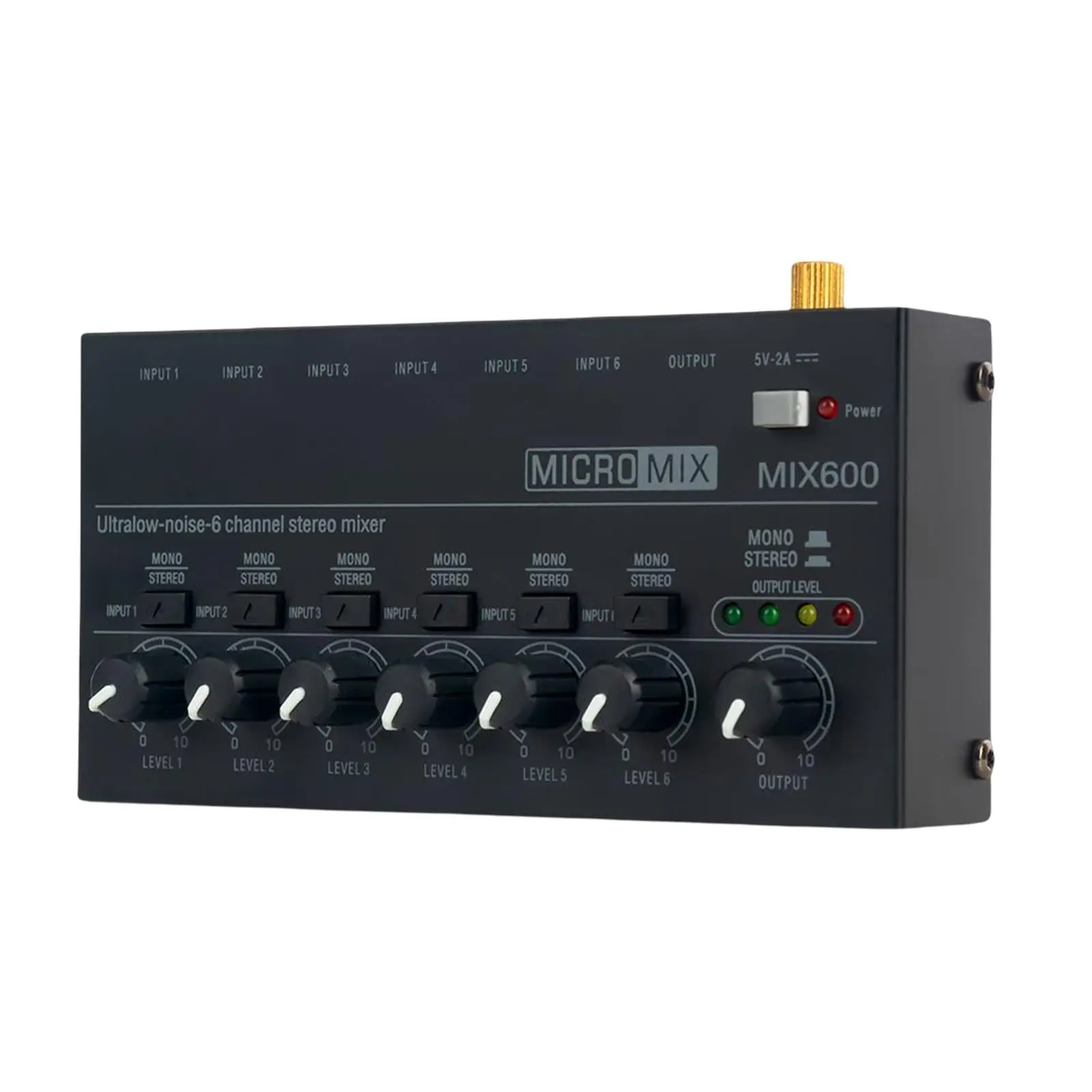 Low Noise Stereo Line Mixer Stereo Mono Adjustment Compact 6 Channel Audio Mixer for Computer Smartphone Home Recording Bars PC
Low Noise Stereo Line Mixer Stereo Mono Adjustment Compact 6 Channel Audio Mixer for Computer Smartphone Home Recording Bars PC